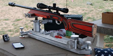 Competition .22 Rimfire Rifle on Rest