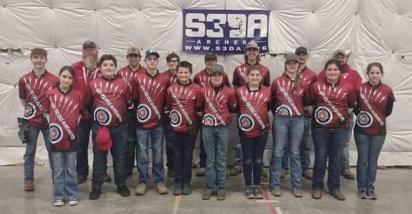 Big reds Archery team Feb 10 2024 Clarksburg S3DA