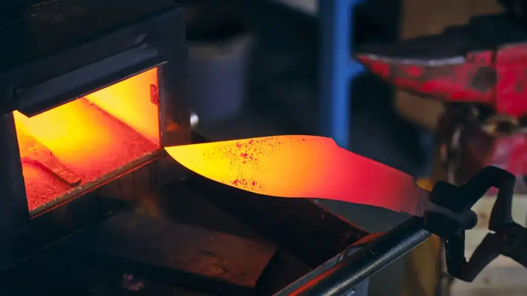 knife steel making picture